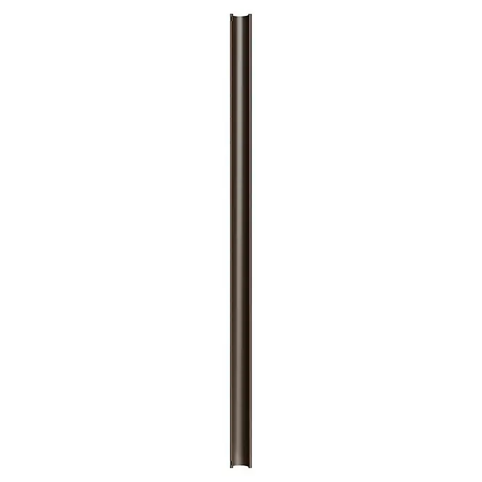 FunkeGruppe Dachrinne - Nennweite: 100 mm, Länge: 200 cm, Kunststoff, Braun - Elegante dunkle Metallsäule mit subtilen Lichtreflexionen, ideal für moderne Dekorationszwecke und anspruchsvolle Inneneinrichtungen.