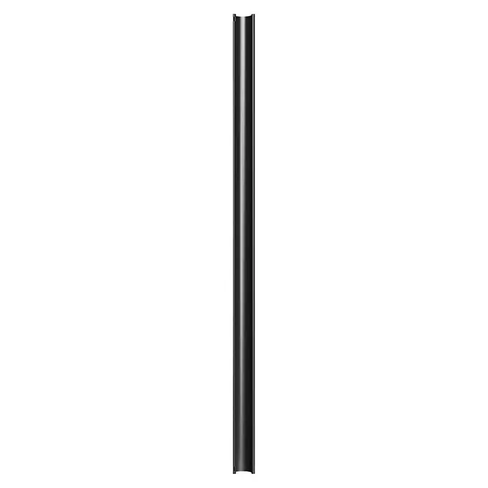 FunkeGruppe Dachrinne - Nennweite: 75 mm, Länge: 300 cm, Kunststoff, Anthrazit - Eine Nahaufnahme eines eleganten, zylindrischen Objekts, das durch sanfte Lichtverläufe seine Form betont und eine moderne Ästhetik vermittelt.