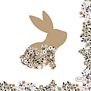 Duni Serviette (20 Stk., 24 x 24 cm, Blooming Bunnies)