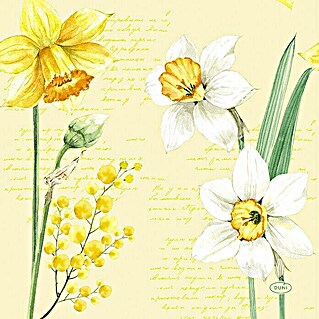 Duni Serviette (33 x 33 cm, Spring Daffodil)