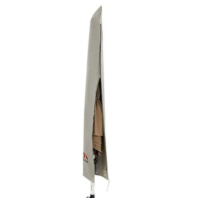 Doppler Expert Schirm-Schutzhülle - Passend für: Schirme bis Ø 350 cm - Eine graue Schutzhülle für einen Sonnenschirm mit Reißverschluss, die den Schirm vor Witterungseinflüssen schützt.