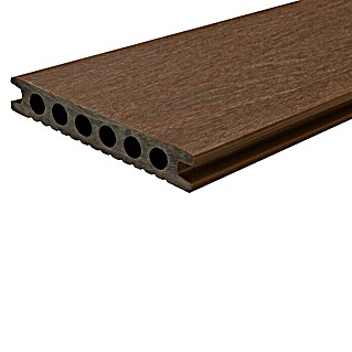 b!design Tablón para terraza WPC (300 x 13,8 x 2,25 cm, Teca)