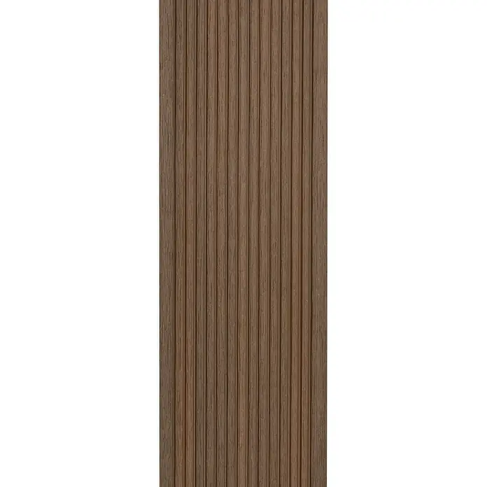 b!design WPC-Terrassendiele Teak - 300 x 13,8 x 2,25 cm, Teak - Braunes Verbundholzbrett mit gerillter Oberfläche. Ideal für Terrassen, Balkone oder als dekoratives Element. Wetterfest und langlebig.