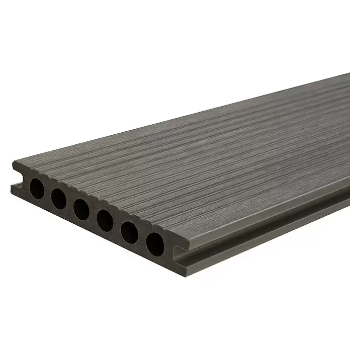 b!design WPC-Terrassendiele Mirage Grey - 300 x 13,8 x 2,25 cm, Grau - Detailaufnahme