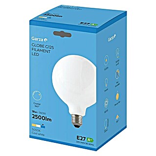 Garza Bombilla LED Globo Filamento (E27, Blanco frío, 2.500 lm, 8 W)