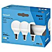 Garza Bombilla LED (3 uds., E14, 6 W, Color de luz: Blanco frío, No regulable)