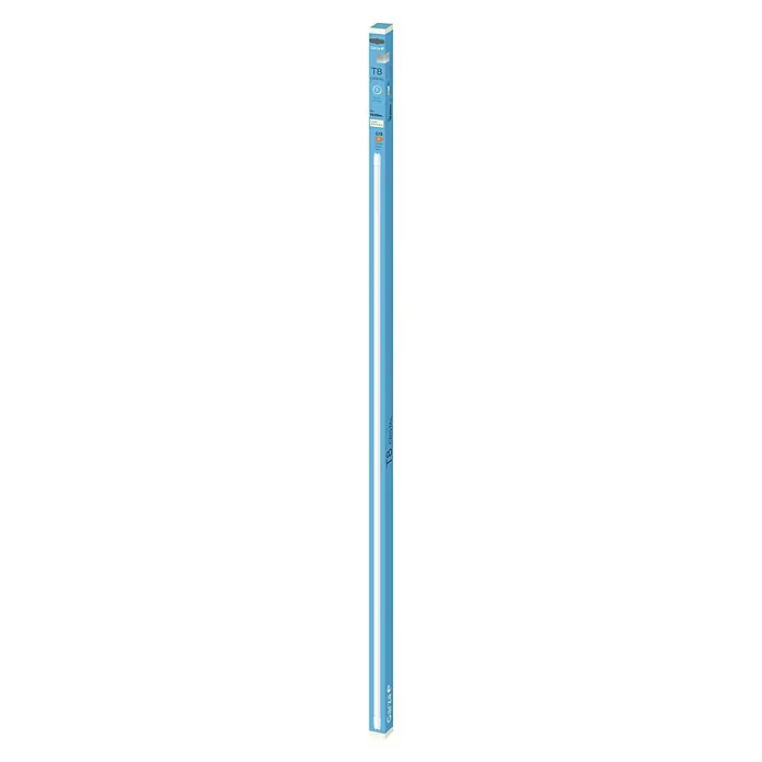 Garza Tubo fluorescente LED - Largo: 120 cm, Blanco neutro, 18 W, 1.600 lm, G13 - Primer plano del envase de la esencia blanqueadora de dientes T8 DENTAL, que promete una solución integral para el blanqueamiento dental.