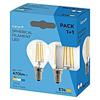 Garza Bombilla LED (E14, No regulable, Blanco neutro, 470 lm, 4 W, 2 ud.)