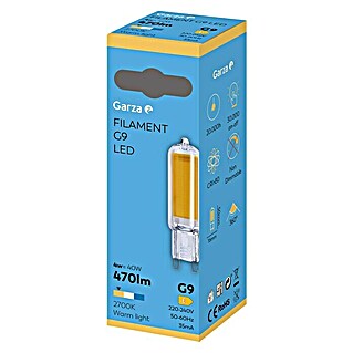 Garza Lámpara LED (G9, No regulable, Blanco cálido, 470 lm, 3,5 W)