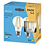 Garza Set de bombillas LED Filamento (E27, Blanco cálido, 1.050 lm, 9 W, 2 ud.) | BAUHAUS