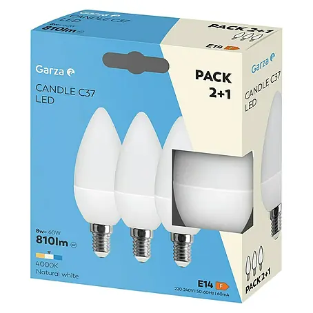 Garza  Bombilla LED Vela Pack