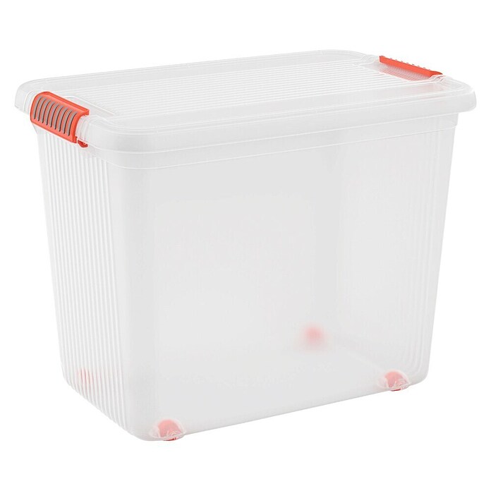 KIS Aufbewahrungsbox K-Latch XXL (L x B x H: 59 x 39 x 45 cm, Transparent, Kunststoff)