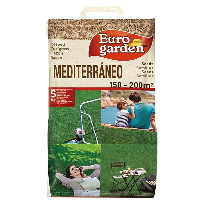 Semillas de césped mediterráneo Euro garden (5 kg)