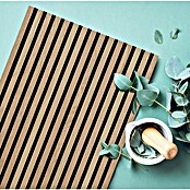 FibroTech Akustični panel Premium  (Svetli hrast, 2.440 x 605 x 22 mm) | Akustične plošče | Zvočna izolacija | Izolacija | Gradbeni material | Izdelki | BAUHAUS