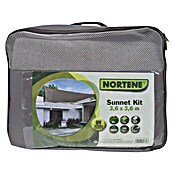 Nortene Malla sombreadora Sunnet Kit (3,6 x 3,6 m, Gris)