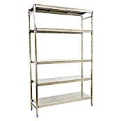 Simonrack Simoninox Estantería metálica Inicial (Al x An x Pr: 200 x 166 x 50 cm, Capacidad de carga por balda: 200 kg, Número de baldas: 5 ud., Inserción, Material balda: Acero inoxidable) | BAUHAUS