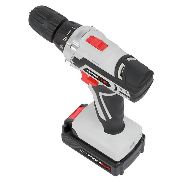 PowerPlus Taladro atornillador de batería POWC1061 - 16 V, 1 batería, 1,3 Ah, 30 Nm - Taladro inalámbrico de Powerplus, perfecto para proyectos de bricolaje. Es inalámbrico y fácil de usar, con par variable.