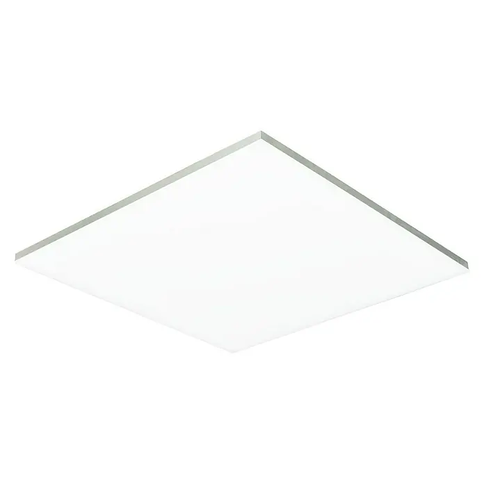 Tween Light LED-Panel Frameless - 33 W, L x B x H: 60 x 60 x 6 cm, Weiß, Mehrfarbig - Aufnahme einer quadratischen LED-Flächenleuchte. Das Deckenpanel strahlt helles, gleichmäßiges Licht für eine moderne Beleuchtung aus.