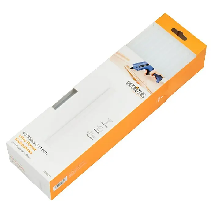 Steinel Klebepatronen Ultra Power - 40 Stk., Transparent, Durchmesser Klebepatrone: 11 mm - Eine Packung Steinel Ultra Power Klebesticks, 40 Stück mit 11 mm Durchmesser, für starke und schnelle Verklebungen.