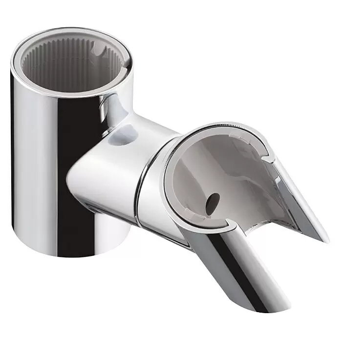 Hansgrohe Konusgleiter Rainbow - Kunststoff, Chrom - Verchromte Handbrausehalterung mit verstellbarer Aufnahme für eine Duschstange.