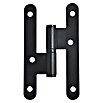 GDK Bisagra (L x An: 100 x 57 mm, Negro, Puertas de izquierda) | BAUHAUS