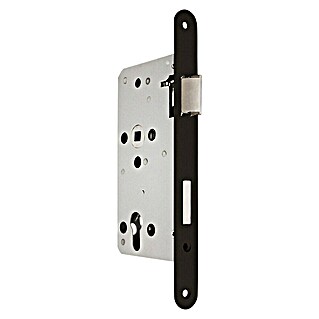 GDK Cerradura de embutir P75SCET (An x Al: 23 x 235 mm, Negro)