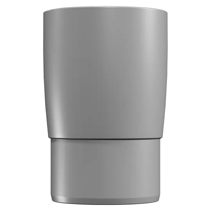 Marley Fallrohrmuffe - Nennweite: 75 mm, Kunststoff, Grau - Eine graue, zylindrische Adaptermuffe für Rohre, die sich ideal für Sanitärinstallationen und Abwasserleitungen eignet.