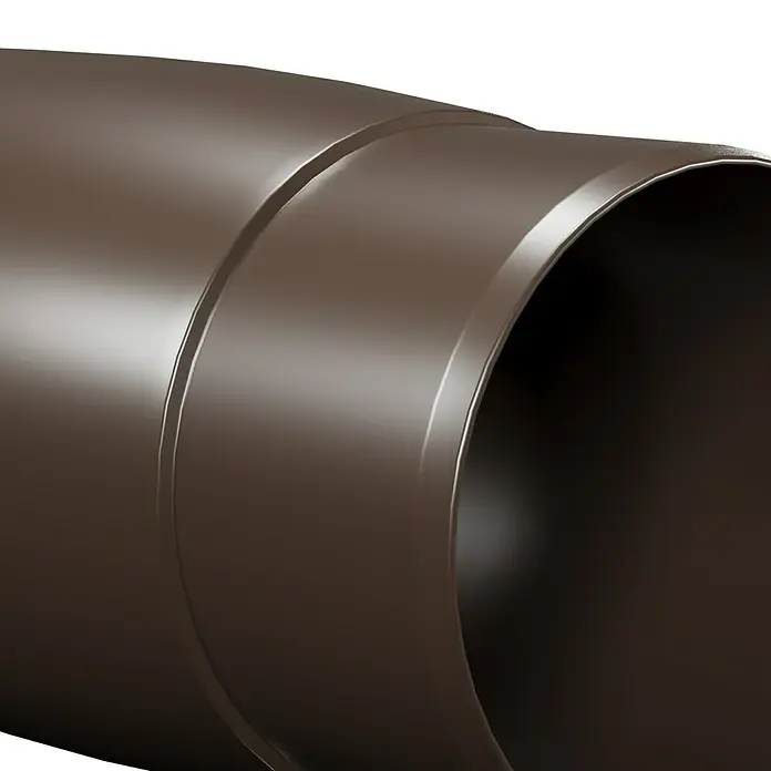 FunkeGruppe Fallrohrmuffe - Nennweite: 75 mm, Kunststoff, Braun - Dunkelbraunes Lüftungsrohr aus Metall, das sich ideal für HLK-Systeme eignet. Runde Form und glatte Oberfläche für eine optimale Luftströmung.