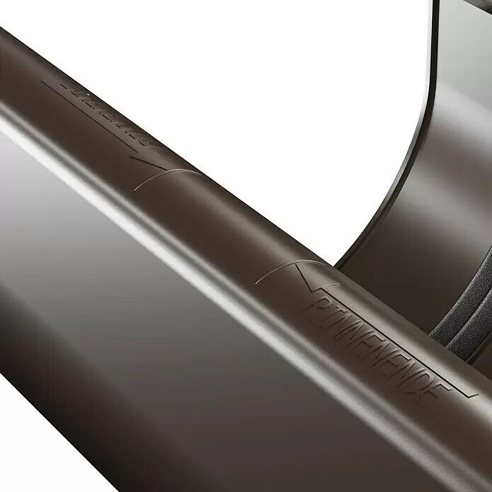 Marley Rinnenverbinder - Nennweite: 125 mm, Kunststoff, Braun - Detailaufnahme