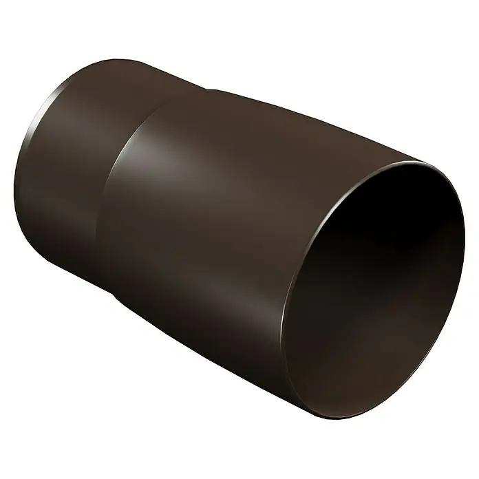 Marley Fallrohrmuffe - Nennweite: 105 mm, Kunststoff, Braun - Dunkelbraune Rohrmuffe im Detail. Ideal für Sanitärinstallationen.
