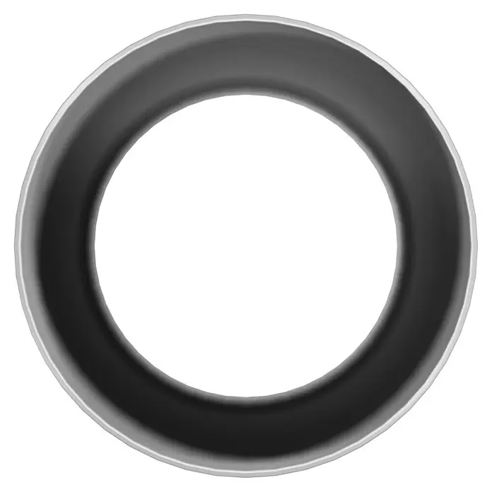 FunkeGruppe Fallrohrmuffe - Nennweite: 105 mm, Kunststoff, Grau - Silberner Ring vor schwarzem Hintergrund, ein elegantes und schlichtes Schmuckstück. Ideal für jeden Anlass und Stil, das gewisse Extra für jedes Outfit.