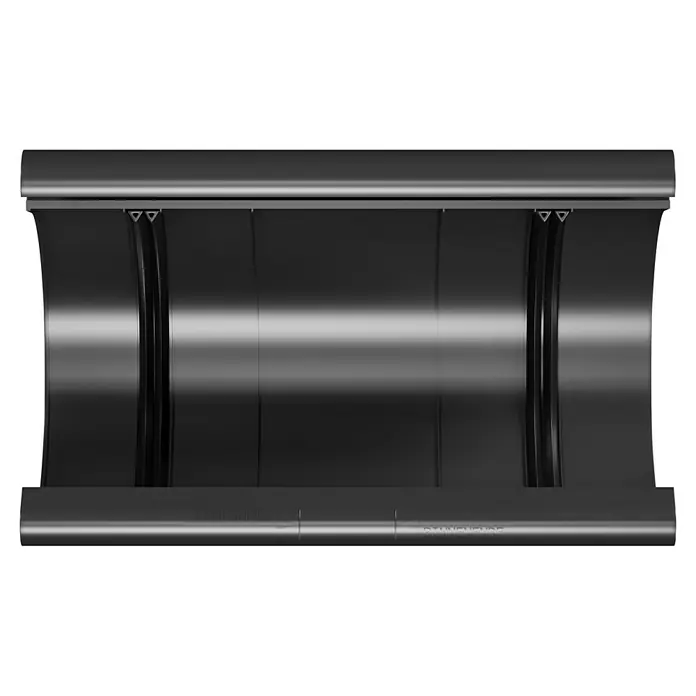 Marley Rinnenverbinder - Nennweite: 100 mm, Kunststoff, Anthrazit-Metallic - Schwarze Lamellenjalousie. Das Produkt bietet Privatsphäre und Lichtschutz. Die Jalousie ist aus hochwertigen Materialien gefertigt.