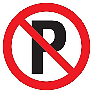 Pickup Znak zabrane (Promjer: 18 cm, Zabranjeno parkiranje)