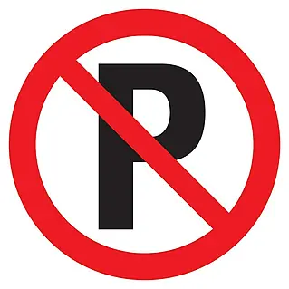 Parken vor Garage verboten Schild | Abschlepphinweis PV-024 Parken vor Garage verboten Schild | Abschlepphinweis PV-024