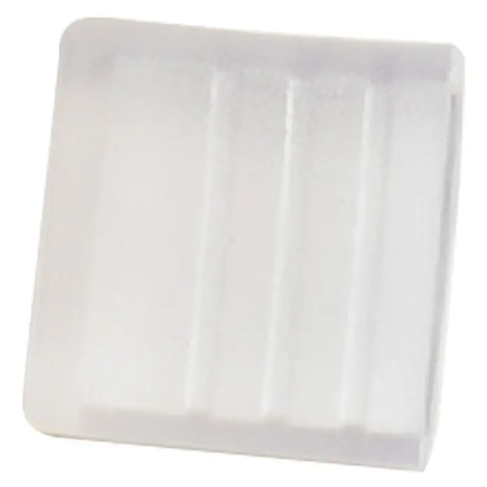 Alverlamp Tapón PVC Neon - An x L: 15 x 15 mm, Transparente - Bandeja rectangular clara con líneas limpias, perfecta para organizar y exhibir diversos artículos de forma sencilla.