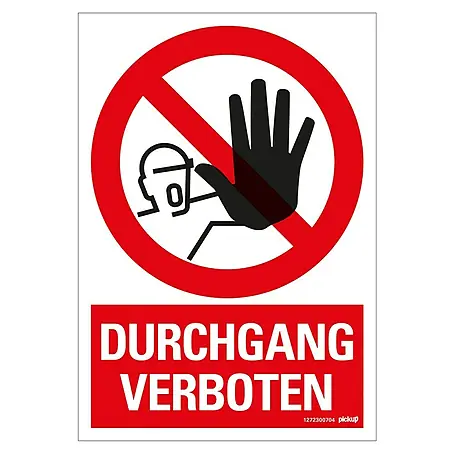Pickup  Verbotsschild