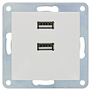 Siemens DELTA Viva Steckdosen-USB-Einsatz SIE039703 (Polar Weiß, Kunststoff, Unterputz)