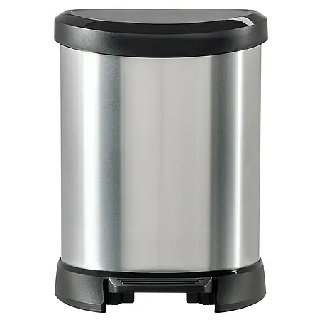 Cubo con pedal IML Metalizado