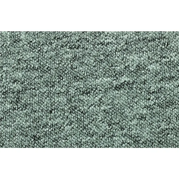 Moqueta a metros Forza - Ancho: 200 cm, 100 % polipropileno, Gris - Primer plano de una alfombra con una superficie densa y texturizada en un sutil tono gris, ideal para espacios habitables.\n