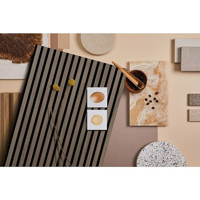 FibroTech Akustični panel Premium  (Oreh, 2.440 x 605 x 22 mm) | Akustične plošče | Zvočna izolacija | Izolacija | Gradbeni material | Izdelki | BAUHAUS