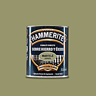 Hammerite Esmalte para metal Hierro y Óxido (Dorado, 750 ml, Martelé)