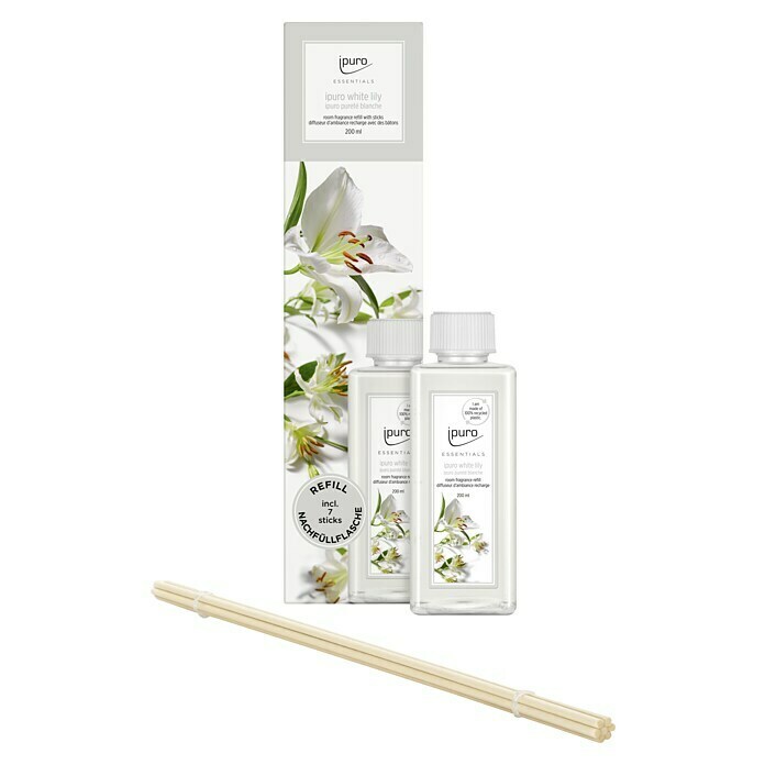 Ipuro Essentials Recharge de parfum d’ambiance White Lily