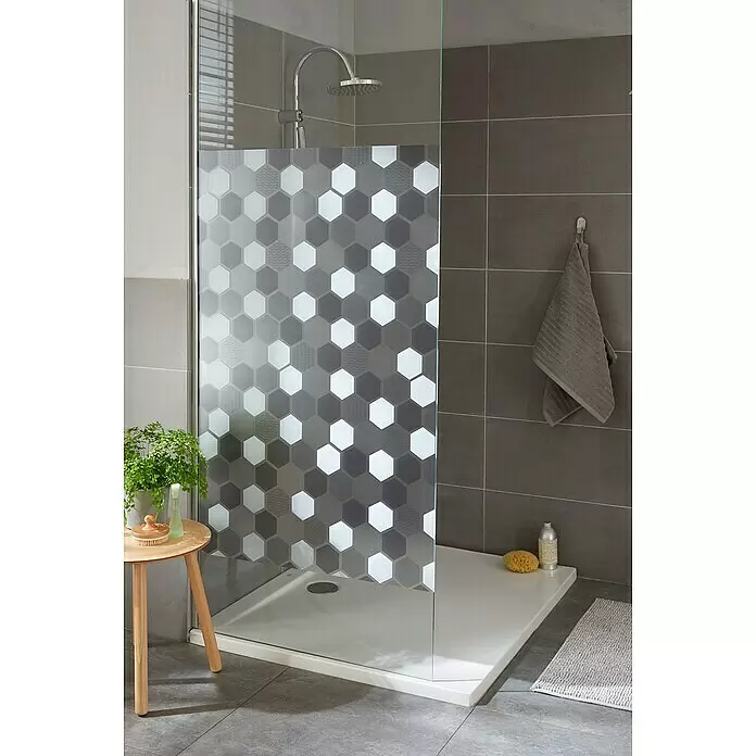 D-c-fix Static Premium Glasfolie Wido - 150 x 67,5 cm, Transluzent, Statisch haftend - Stimmungsaufnahme
