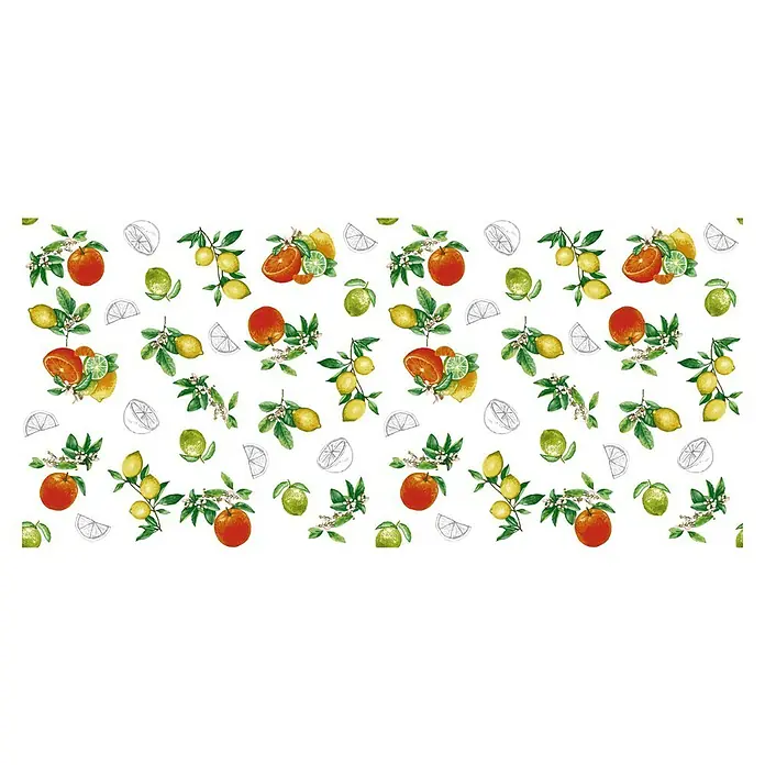 D-c-fix Manhattan Tischdecke Meterware Citro - Mehrfarbig, 20 m x 140 cm, Rechteckig - Draufsicht