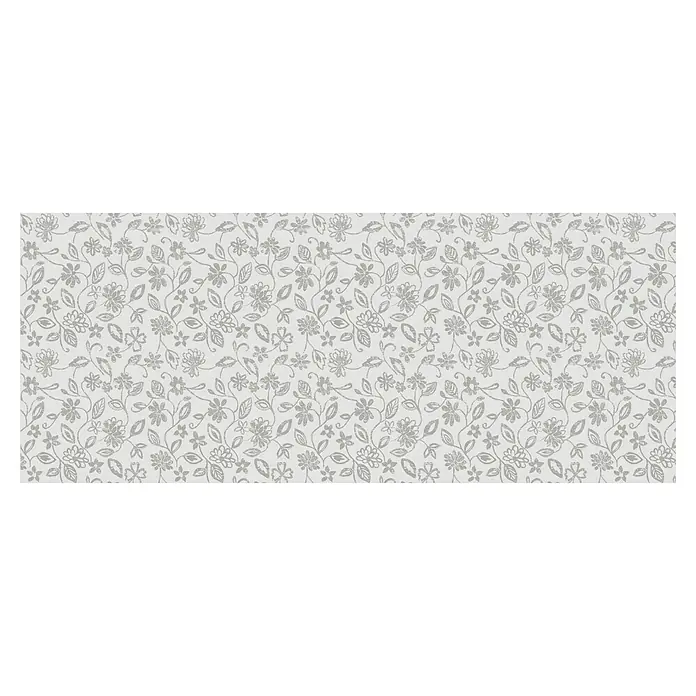 D-c-fix Manhattan Tischdecke Meterware Nelly - Weiß-Grau, 20 m x 140 cm, Rechteckig - Feines, florales Textilmuster mit zarten, grauen Blüten und Blättern, ideal für elegante Dekorationen und stilvolle Designs.