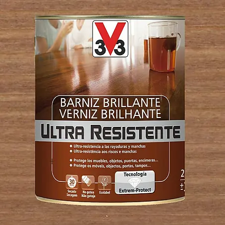 V33  Barniz para madera Brillante Ultra Resistente