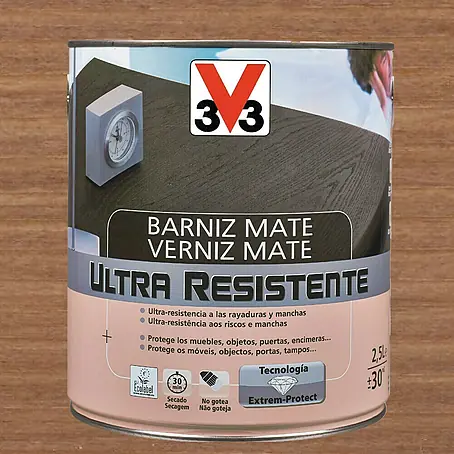 V33  Barniz para madera Mate Ultra Resistente