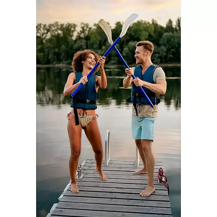 NAUTIC Schwimmweste ISO Active - 30 kg - 50 kg, 50 N, Blau - Stimmungsaufnahme