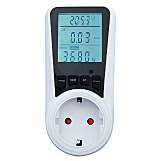 Energiekosten-Messgerät (LCD-Display, Max. Belastung 3.680 W, Weiß)