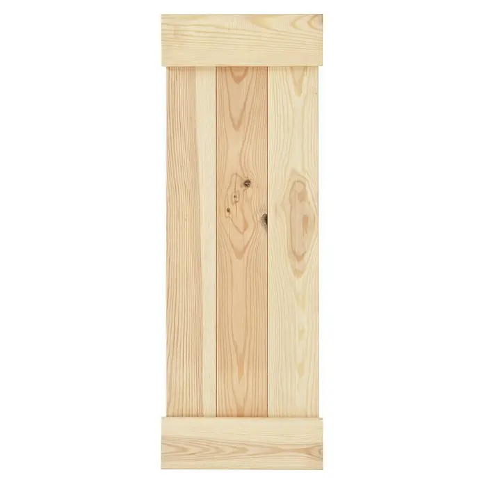 Regalux Regalsystem Heavy Regalboden - L x B: 80 x 28,2 cm, Holz - Detailaufnahme einer unbehandelten Holzplatte mit sichtbarer Maserung und natürlichen Holzmerkmalen, ideal für DIY-Projekte.